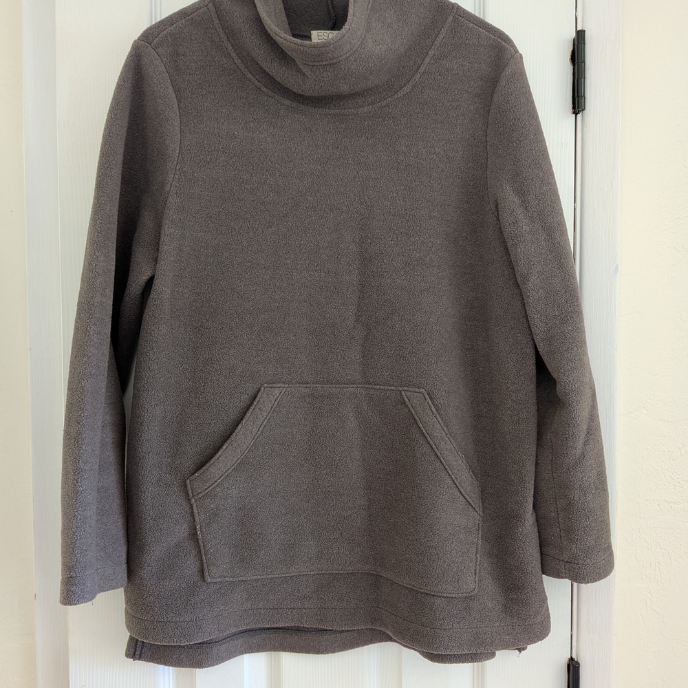 Escape By Habitat Clothes Women's Grey Long Sleeve Cowl Neck Sweater Size Medium